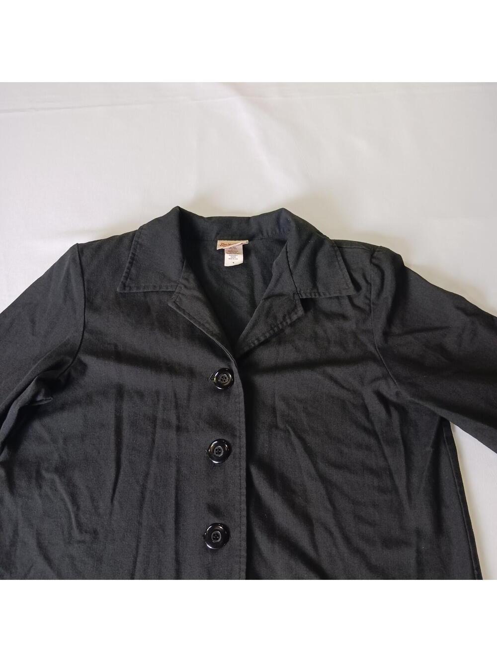 Vintage Vermont Country Store Women's Black Blazer Jacket Size Medium Chest 42 - Picture 9 of 16